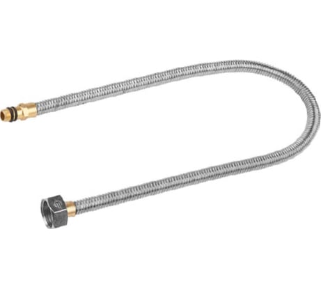 Подводка ЭКСПЕРТ сильфонная для смесителя (гайка-штуцер укороченный 1/2", 1.2 м) Зубр 51012-120