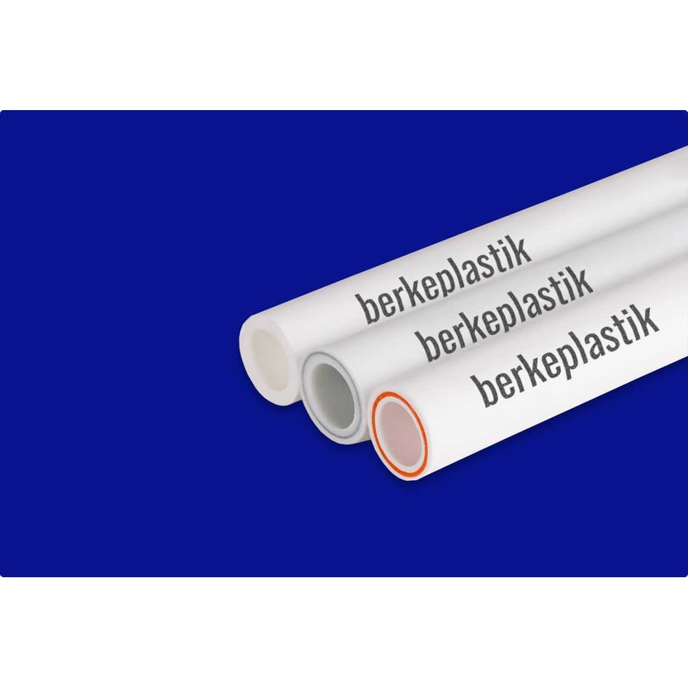 Труба PP-R Berke Plastik PN25 SDR 6 белая, армированная стекловолокном ...