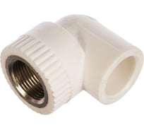 Комбинированный уголок Энкор PPRC ф 25ммх 3/4 ВР белый 45373