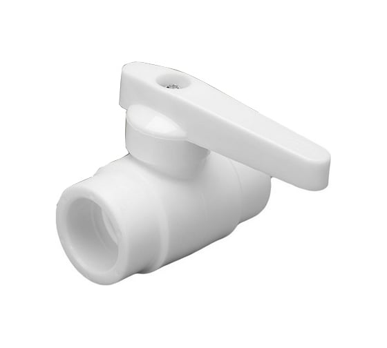 Шаровой кран FD-plast PPRC 25 мм, белый 76952 1