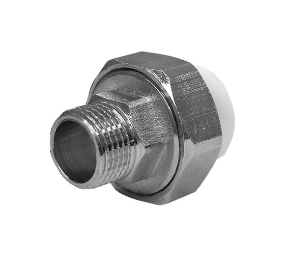 Разъемная муфта FD-plast PPRC 25ммх3/4"НР белая 76950