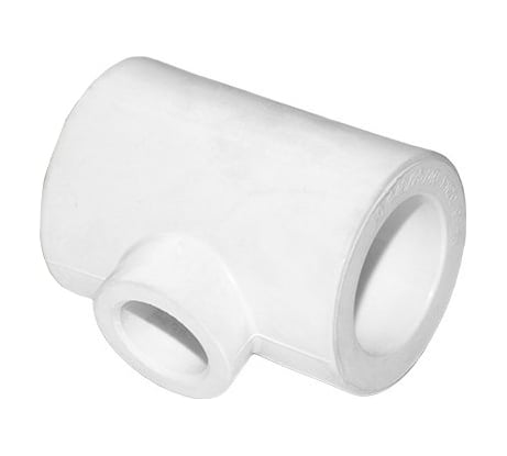 Переходной тройник FD-plast 40х25х40 PPRC белый 82012