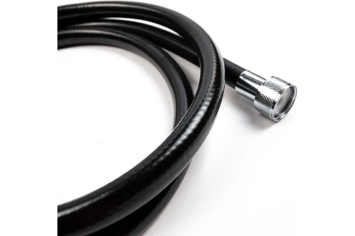 Душевой Шланг TUBOFLEX пвх, армированный, 1,5 м., черный, глянцевый, с ...?