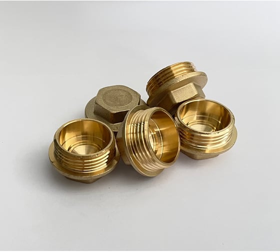 Заглушка BRASSCO Premium G1 НР, 5 шт 4962275