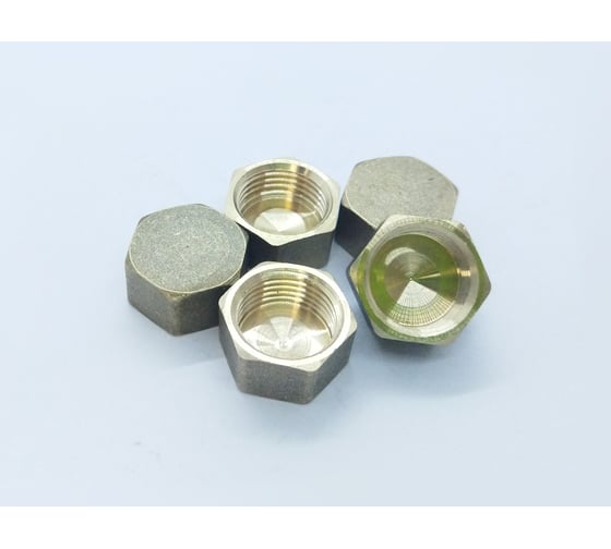 Заглушка BRASSCO Premium G1/2 ВР, 5 шт 4962299 1