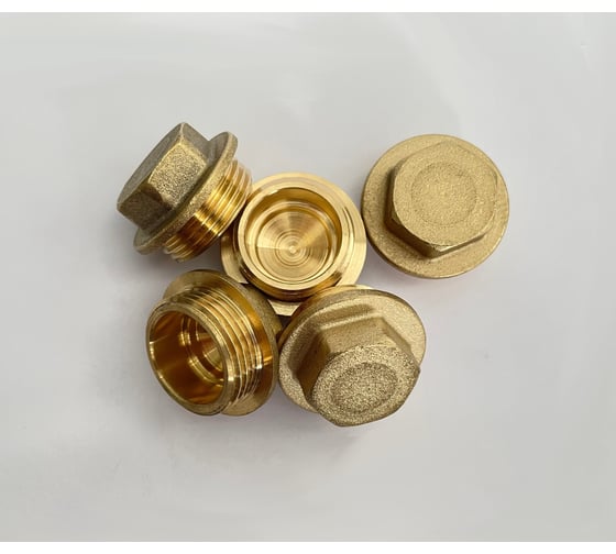 Заглушка BRASSCO Premium G1/2 НР, 5 шт 4962312 1