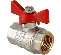 Шаровой кран Valtec Base рукоятка бабочка 3/4" внутренняя-внутренняя VT.217.N.05