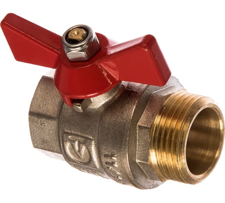 Кран шаровой Valtec Base рукоятка бабочка 1" вн.-нар. Vt.218.n.06