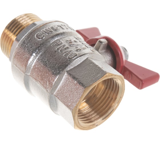 Кран шаровой Valtec Base рукоятка бабочка 3/4" внутренняя-наружная VT.218.N.05