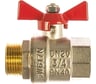 Кран шаровой Valtec Base рукоятка бабочка 3/4" внутренняя-наружная VT.218.N.05