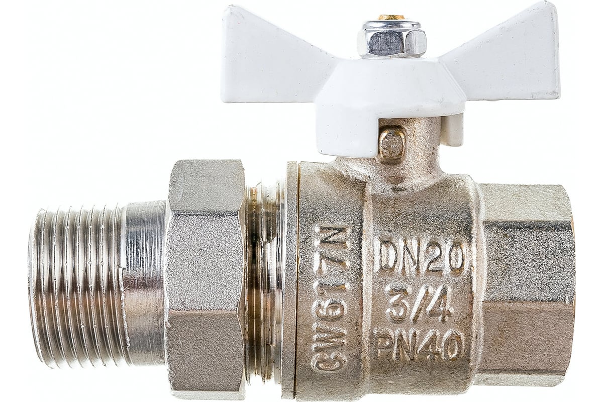 Шаровой кран с накидной гайкой 3/4" Valtec VT.227.NW.05 36922 ...
