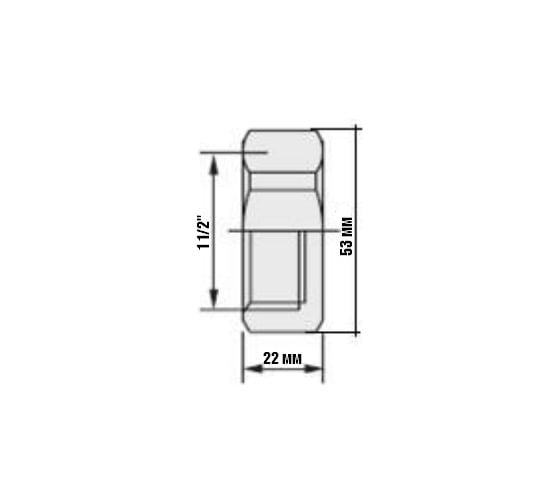 Пробка 1 1/2" внутренняя резьба Valtec 62038