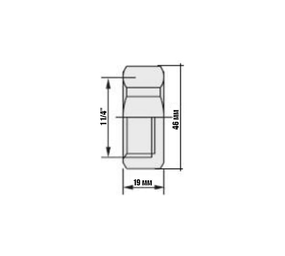 Пробка 1 1/4" внутренняя резьба Valtec 62037