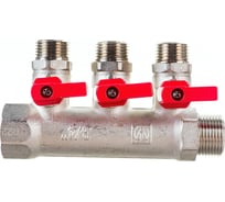 Коллектор с кранами (3/4"; 3 х 1/2") Valtec VTc.580.N.0503 78753 15507908