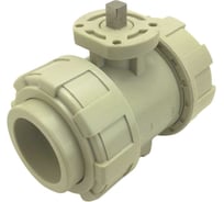 Двухходовой шаровой кран TECHNO 2040-PP полипропиленовый, под привод, DN40, рабочая температура -10~60C 650240