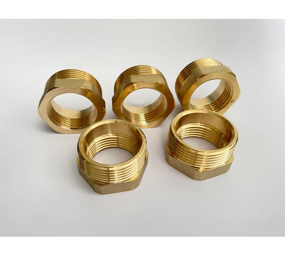 Футорка BRASSCO Premium G1 1/4 х G1, 5шт 4962619 1