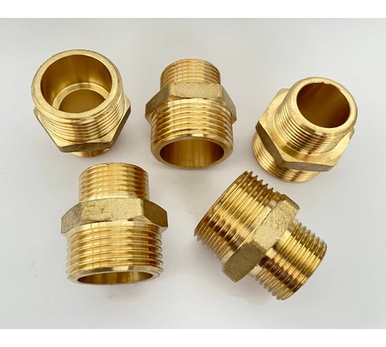 Редукционный ниппель BRASSCO Premium G1 х G3/4", 5 шт 4962411