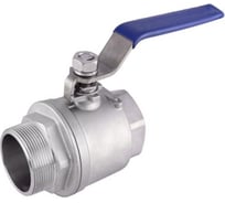 Двухсоставной шаровый кран TITAN LOCK НР-ВР, резьба BSP 1/2", нерж. 304, TL50BVC-FM