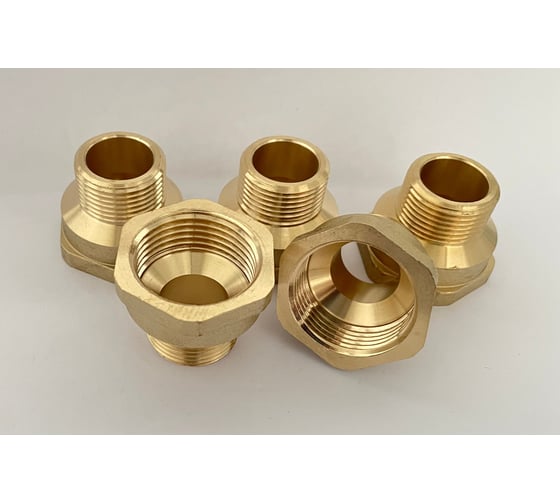 Переходник BRASSCO Premium G3/4 х G1, 5 шт 4962572 1