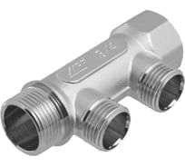 Коллектор для водоснабжения MPF 3/4" в/н на 2 выхода 1/2" н, под евроконус ИС.071056