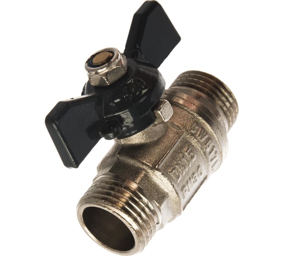Кран шаровый AQUALINK 1/2" н/н бант ИС.080007