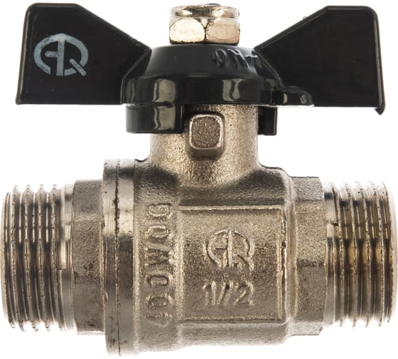 Кран шаровый AQUALINK 1/2" н/н бант ИС.080007
