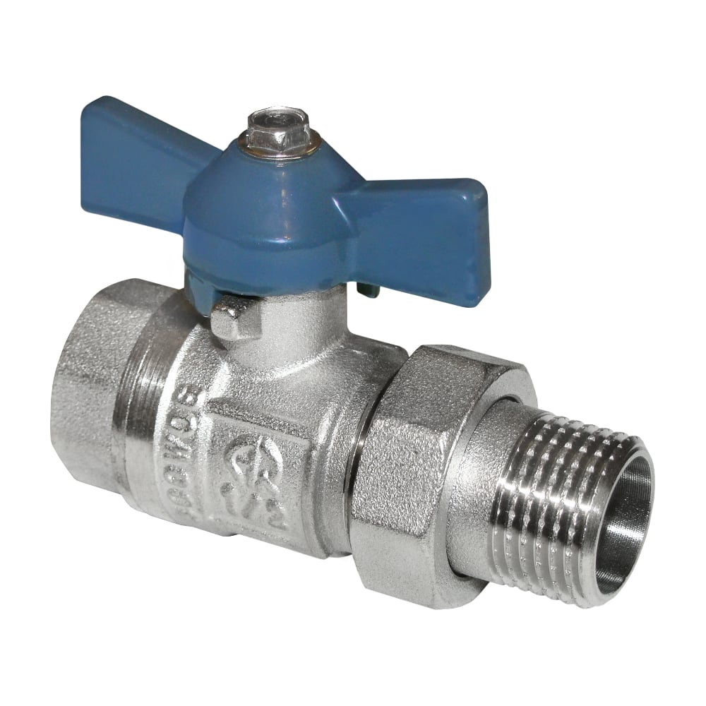 Кран шаровой с полусгоном американкой AQUALINK 1" бант ИС.080042 ...