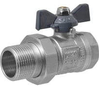 Кран шаровой с полусгоном американкой AQUALINK 3/4" бант ИС.080041