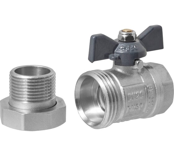 Кран шаровой с полусгоном американкой AQUALINK 3/4" бант ИС.080041