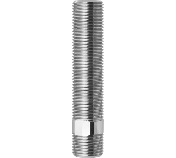 Сгон MasterProf 1/2" н, 100 мм, хром ИС.070682