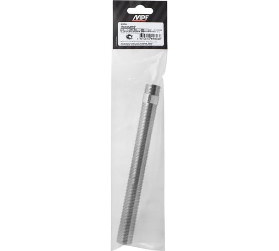 Сгон MasterProf 1/2" н, 200 мм, хром ИС.070684