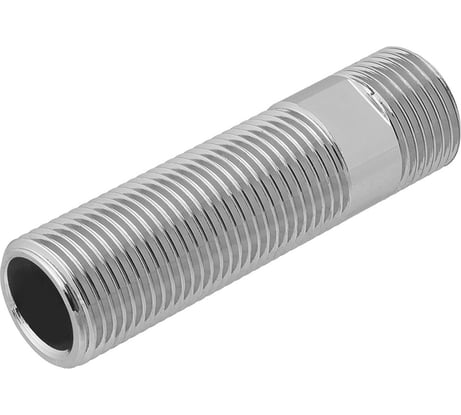 Сгон сантехнический MasterProf 1/2" латунный хромированный наружная резьба - 75 мм ИС.070681