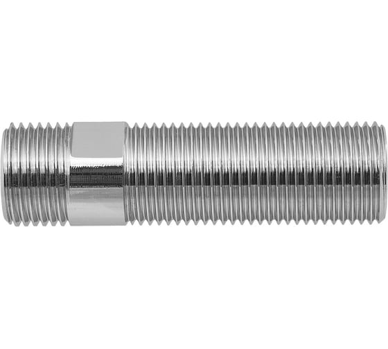 Сгон MasterProf 1/2" н, 75 мм, хром ИС.070681