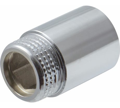 Удлинитель сантехнический MasterProf 1/2" на 25 мм латунный хромированный для труб внутренняя-наружная резьба ИС.070689