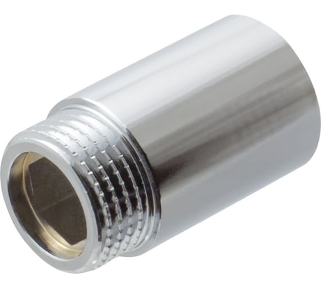 Удлинитель сантехнический MasterProf 1/2" на 30 мм латунный хромированный для труб внутренняя-наружная резьба ИС.070690