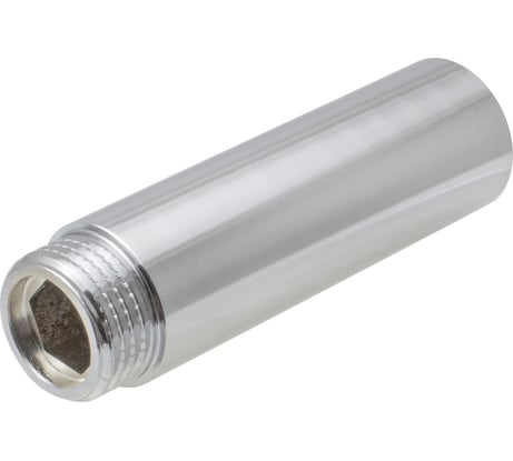 Удлинитель сантехнический MasterProf 1/2" на 70 мм латунный хромированный для труб внутренняя-наружная резьба ИС.070694