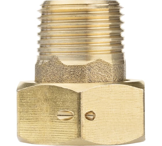 Штуцер для счётчика воды с накидной гайкой MasterProf 1/2" 2 шт MP ИС.071229
