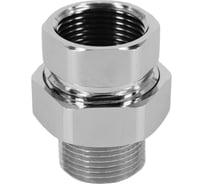 Сгон американка для полотенцесушителя SMART прямой 3/4" в/н хром ИС.050079