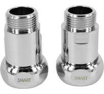 Соединение для полотенцесушителя SMART прямое 1"х1" в/н хром пара ИС.050029