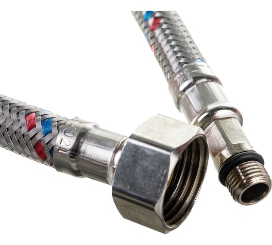 Гибкая подводка для смесителей ELKA 1/2"хМ10х50 см пара - длинный и короткий хвостовик ИС.100303