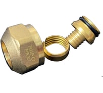 Адаптер для труб PE-X RIIFO Vita зажимной, латунь 16x2-3/4"ВР Евроконус 1100047362