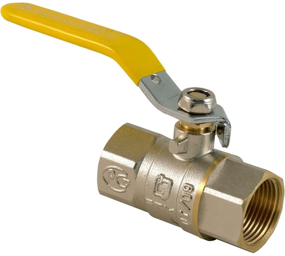 Кран шаровой для газа 1/2" в/в ручка AQUALINK ИС.080466