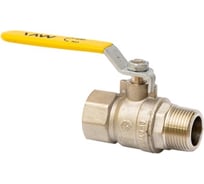 Шаровой кран MVI газовый, полнопроходной, с ручкой РГШ 1/2 (10 шт.в уп.) BV.812.04