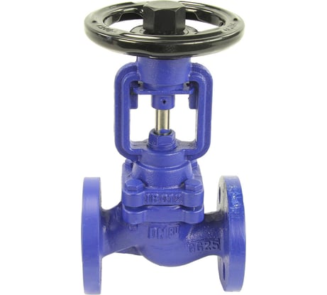 Клапан запорный сильфонный DN.ru V234A Ду15 Ру16 чугунный, фланцевый D090-00707