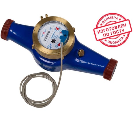 Счетчик воды ЭКО-М ЭКОМЕРА-32И холодный импульсный (чугун) Э-32ХИ-260-СК