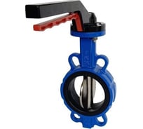 Поворотный затвор DYARM -ZP-250-10/16-G-G-E-HT (синий), DN250, PN10/16, межфланцевый/корпус GGG40/диск GGG40/уплотнение EPDM HT, с ручкой 4687203187767