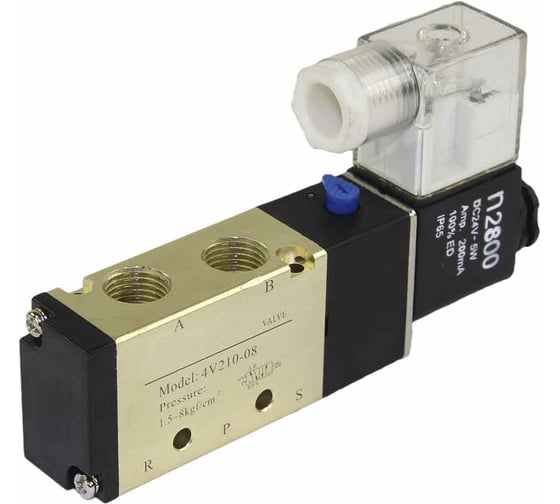 Пневмораспределитель DN.ru KUOIN PND3-S1EM-52-1NC-J08 1/4" пятиканальный 24В D290-00100