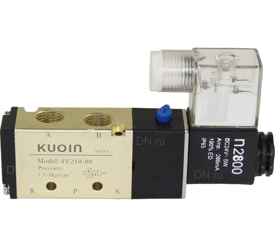 Пневмораспределитель DN.ru KUOIN PND3-S1EM-52-1NC-J08 1/4" пятиканальный 220В D290-00099