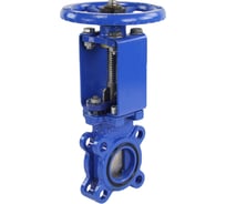 Задвижка шиберная DN.ru Ду300 Ру10 межфланцевая, выдвижной шпиндель, штурвал D040-03182