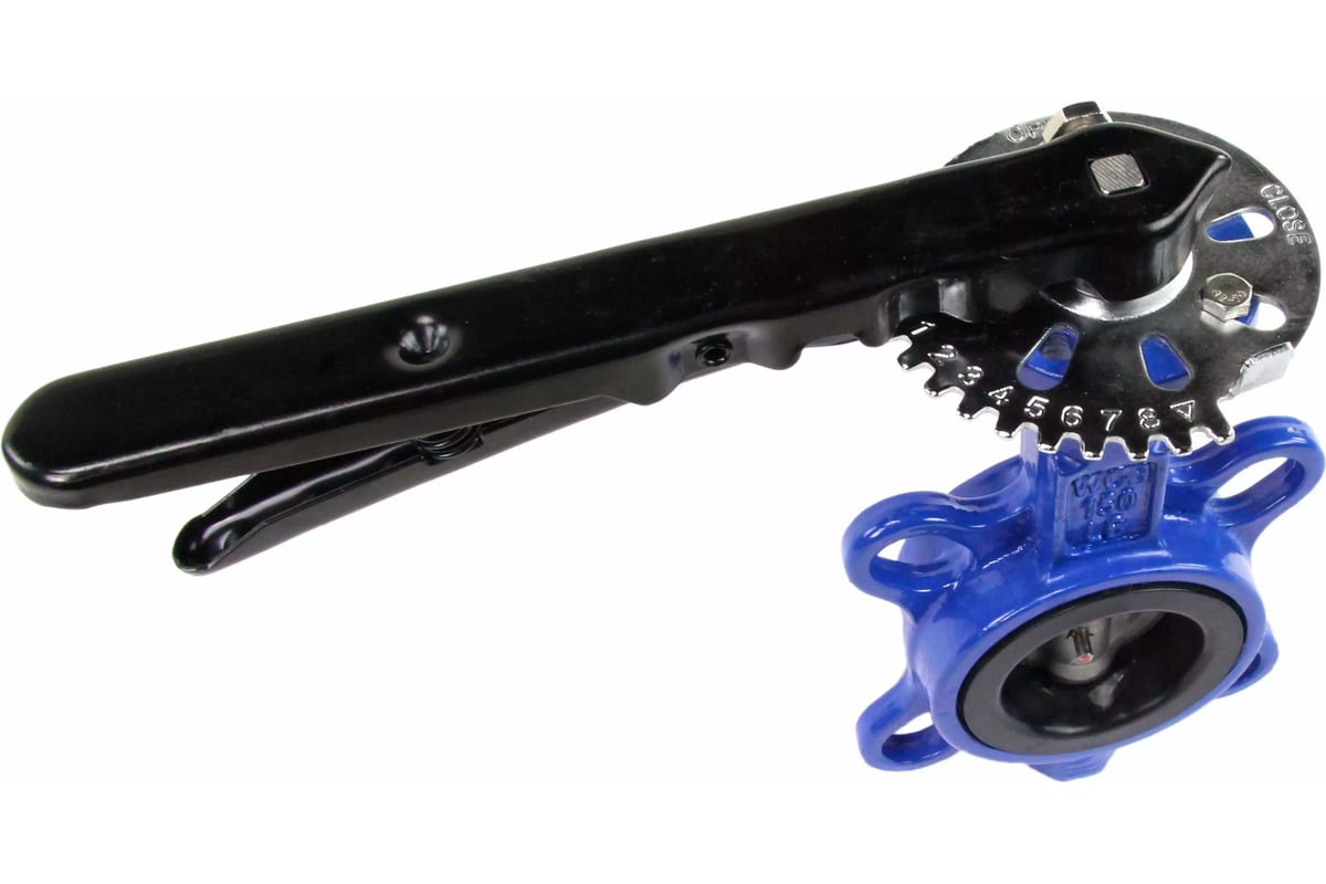 Дисковый поворотный затвор DN.ru wcb-316l-viton ду50 ру16, уплотнение ...